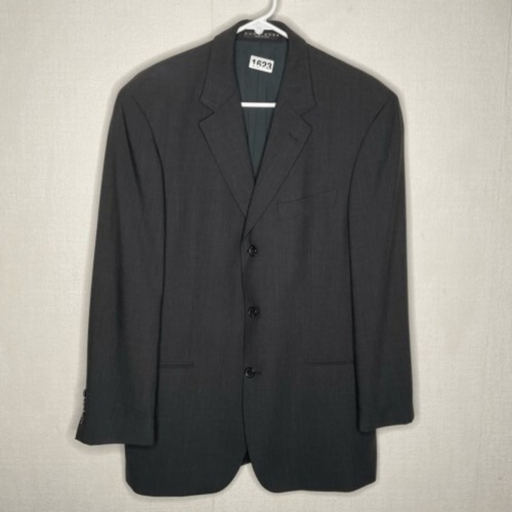 Hugo Boss Einstein Sigma Gray 3 Button Sport Blazer‎ Men 38R USA 100% Wool